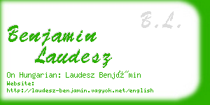 benjamin laudesz business card